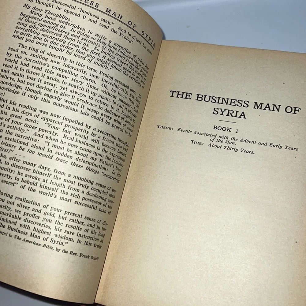 THE BUSINESS MAN OF SYRIA HARDCOVER VINTAGE BOOK 1923 STOCKING AND TOTHEROH